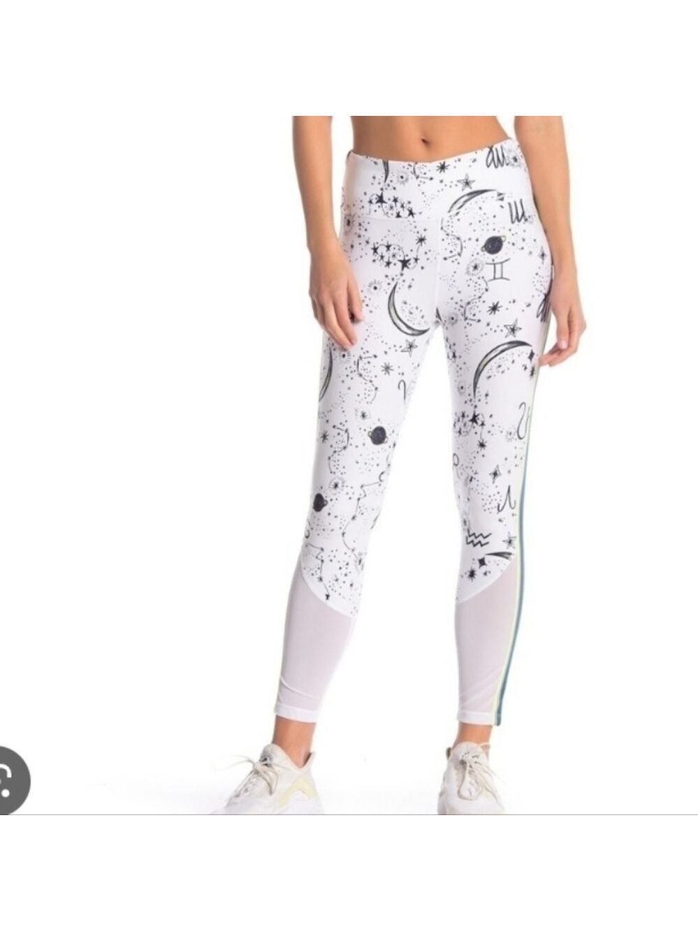 Nanette Lepore Track Star Leggings in White Zodiac